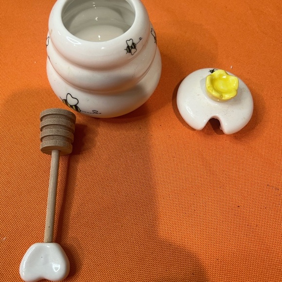 Ceramic Honey Pot with Dipper - Picture 5 of 11
